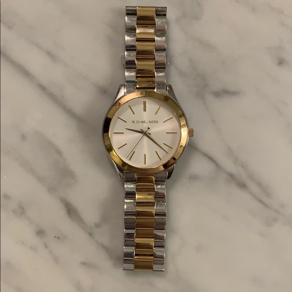 Michael Kors Gold and Silver Watch